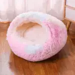 Plush Semi-enclosed Winter Warm Pet Bed