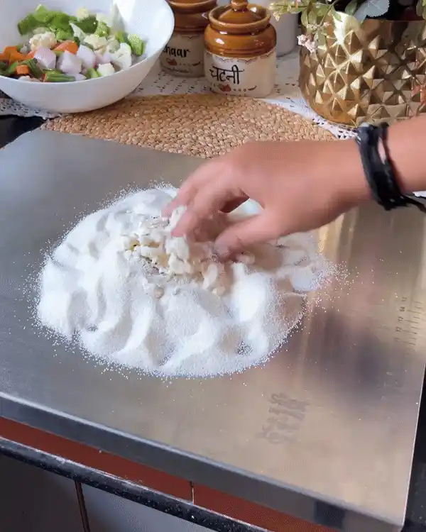 Stainless steel chopping board