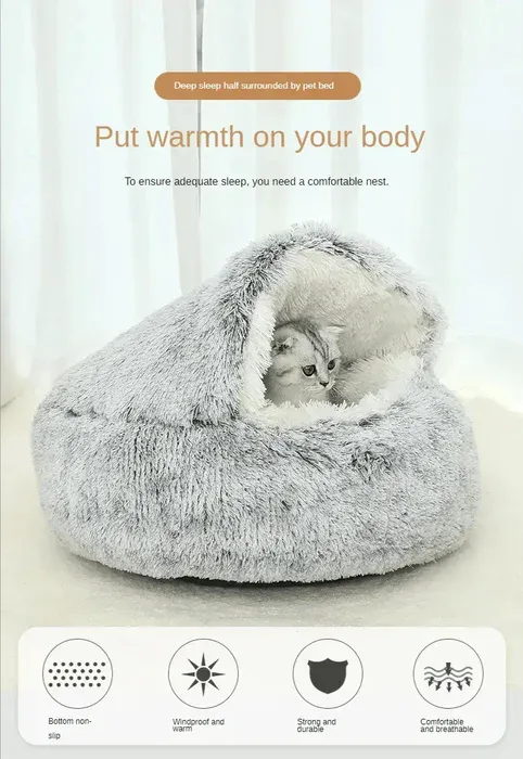 Luxurious pet bed interior