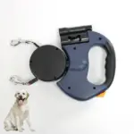 Dual Dog Leash with Tangle-Free Swivel & LED Light