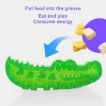 Slow-Feed Chew & Fetch Crocodile Dog Toy - Image 6